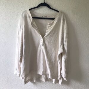 Free People Long sleeve button down shirt